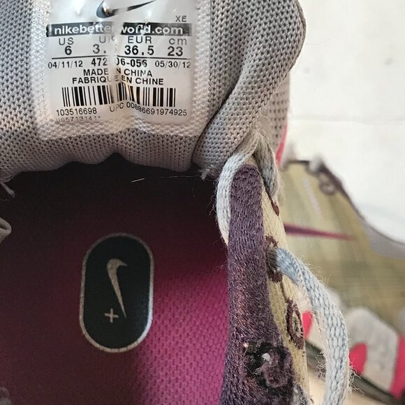 NIKE Womens Pink Gray Running Athletic Shoes - Picture 8 of 9